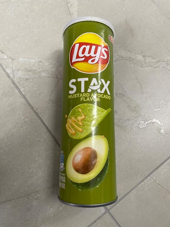 Snack khoai tây Lay's Stax vị mù tạt và bơ