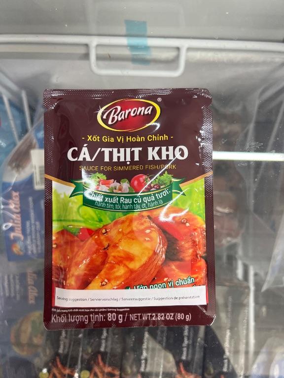 Barona Xốt Gia Vị Hoàn Chỉnh Cá/Thịt Kho 80g