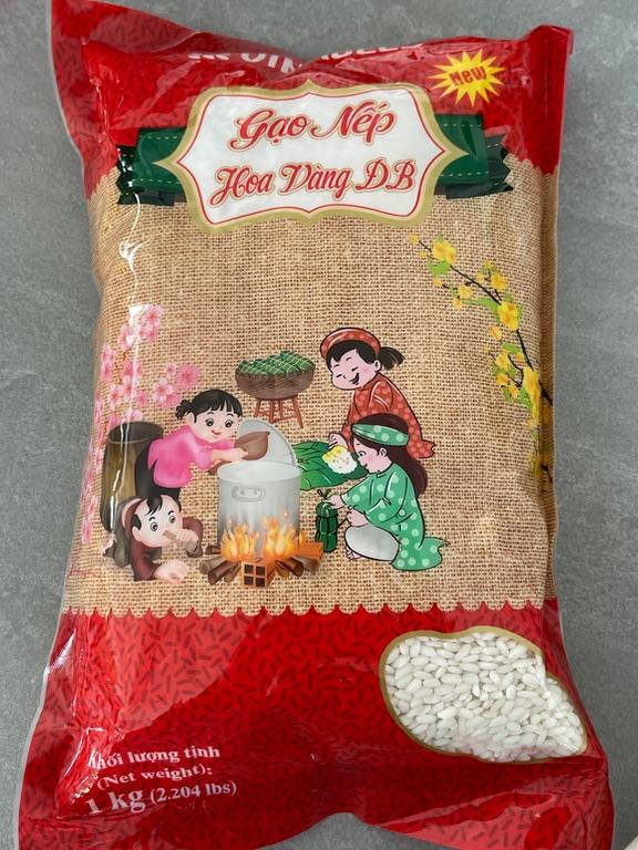 Gạo Nếp Hoa Vàng DB 1kg