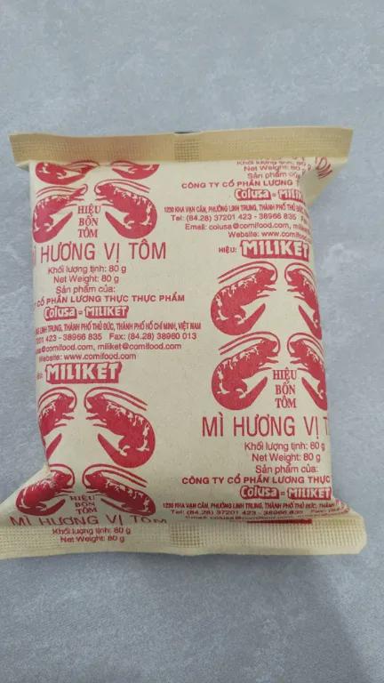 Mì Tôm Miliket 80g