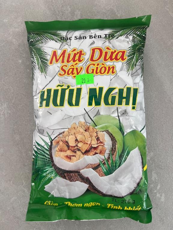 Mứt Dừa Sấy Giòn Hữu Nghị 275g