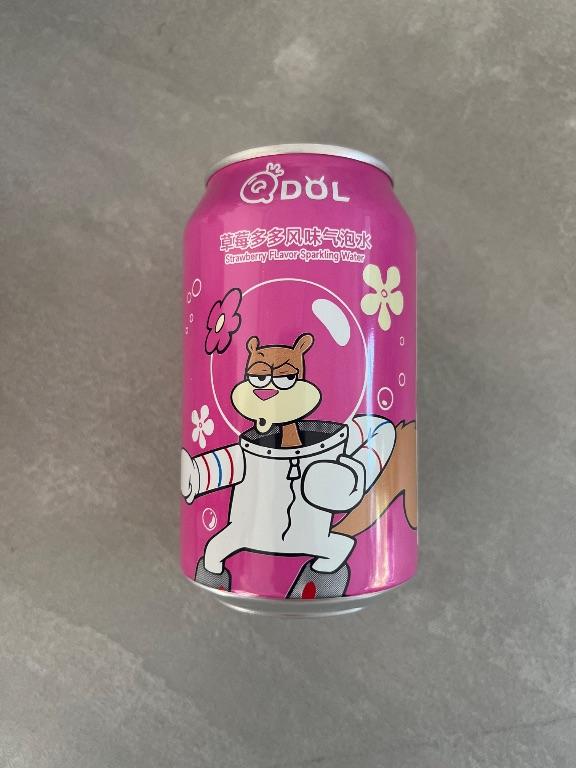Nước khoáng có ga hương dâu QDOL Spongebob