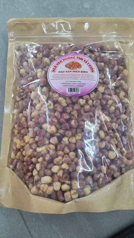 Ngô nếp nướng tím sấy giòn đặc sản Điện Biên 500g