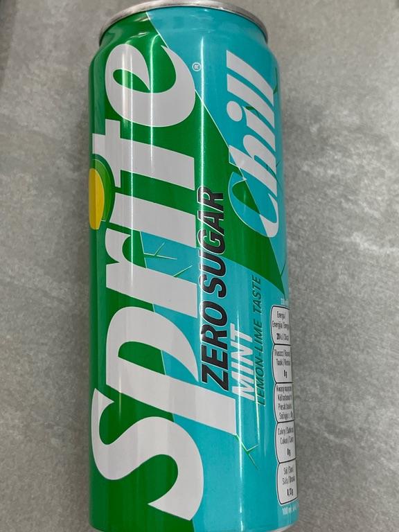 Nước ngọt Sprite Chill Zero Sugar vị chanh bạc hà 330ml