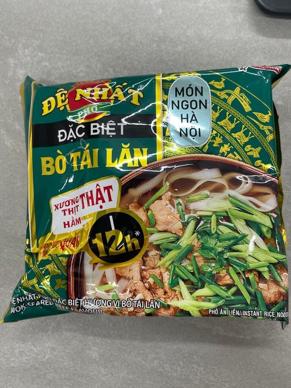Mì ăn liền Đệ Nhất Phở Đặc Biệt Bò Tái Lăn 68g