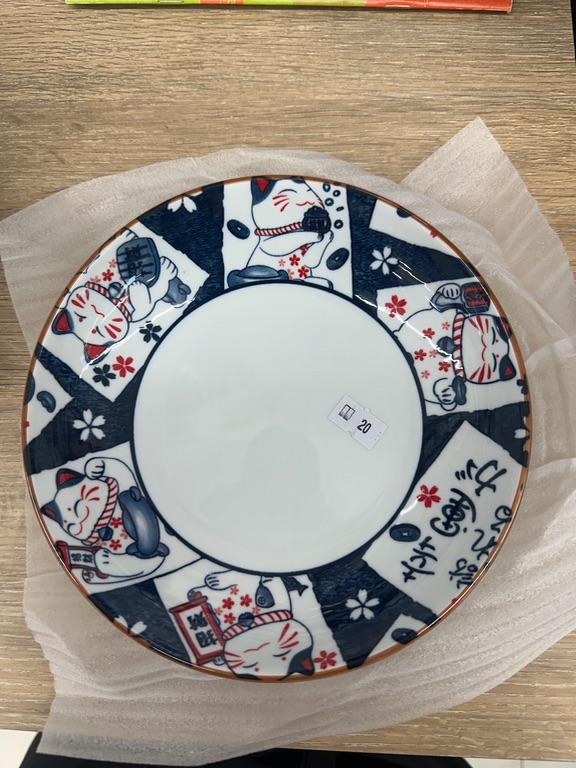 Talerz ceramiczny Maneki Neko
