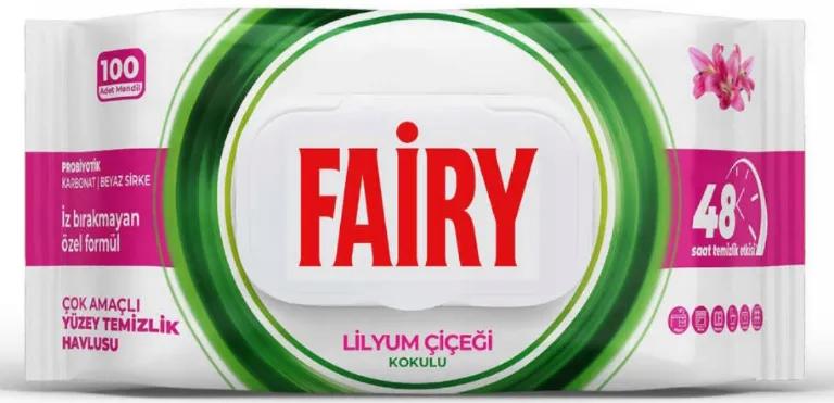 Khăn giấy ướt đa năng Fairy Lilyum Çiçeği 100 tờ