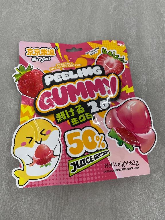 Kẹo dẻo lột vỏ Ennjoi Peeling Gummy 2.0 hương dâu