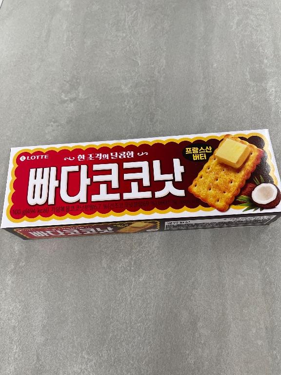 Bánh quy dừa Lotte Bba Da Coconut 100g