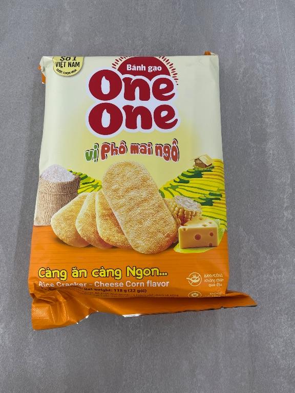 Bánh gạo One One vị phô mai ngô 118g