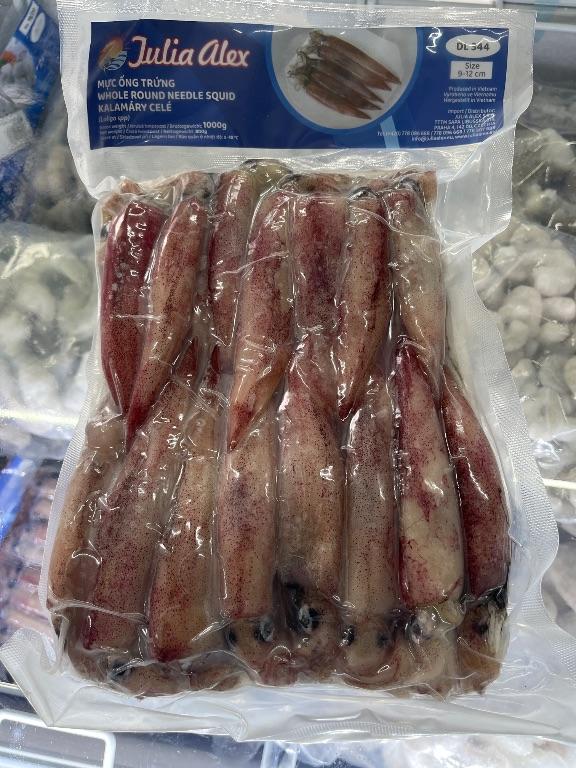 Mực ống trứng Julia Alex nguyên con, 1000g