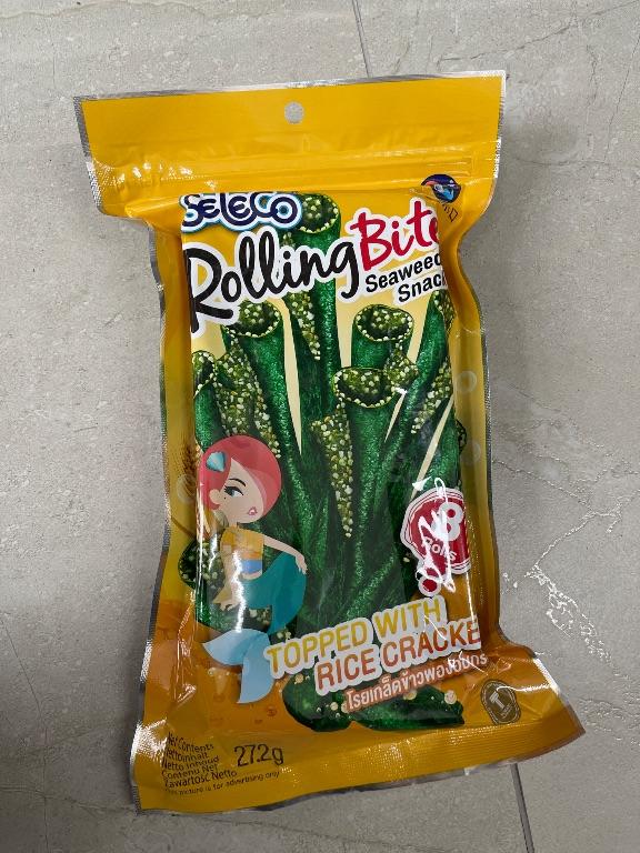 Bánh snack rong biển Seleco Rolling Bites vị giòn tan 272g