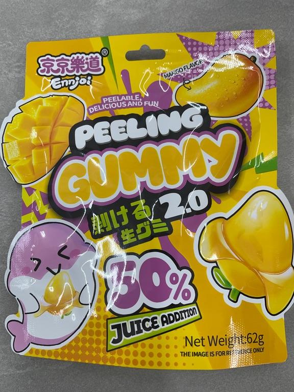 Kẹo dẻo lột vỏ vị xoài Ennjoi Peeling Gummy 2.0