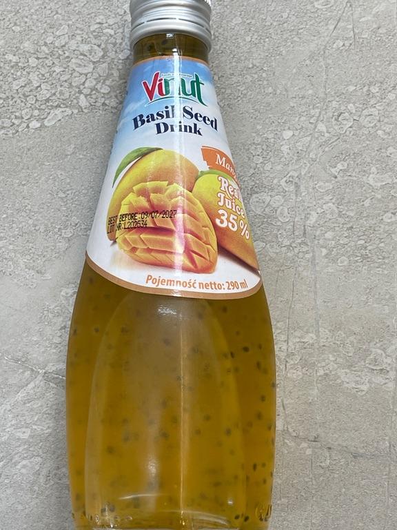 Nước uống hạt húng quế vị xoài Vuuut 290ml