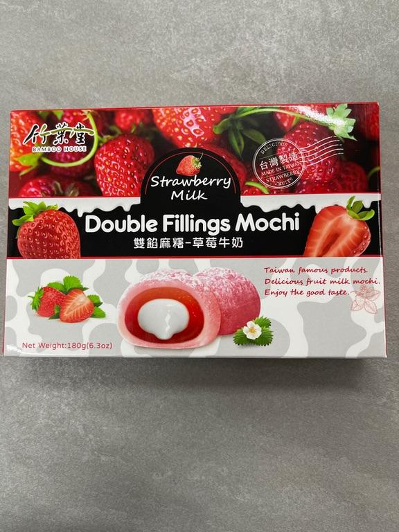 Bánh Mochi Nhân Kép Dâu Sữa Bamboo House 180g