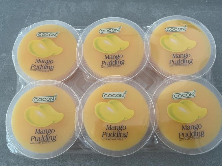 Bánh pudding xoài Cocon với thạch dừa 480g (6 x 80g)