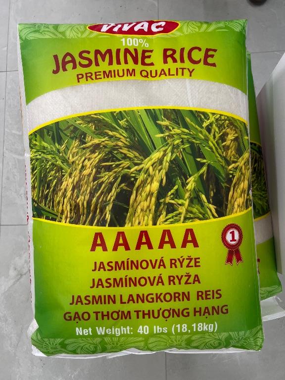 Gạo Jasmine VIVAC 40 lbs (18.18kg)