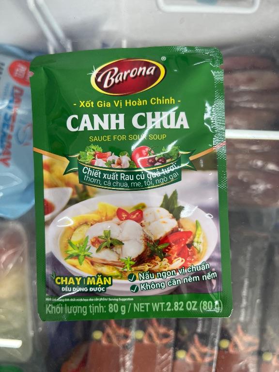 Barona Xốt Gia Vị Hoàn Chỉnh Canh Chua 80g