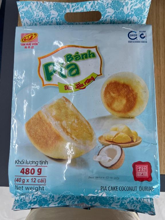 Bánh Pia Dừa Sầu Riêng Tan Hue Vien 480g