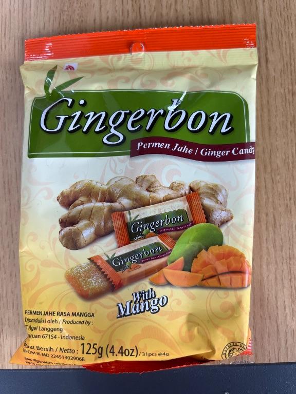 Kẹo gừng Gingerbon vị xoài 125g