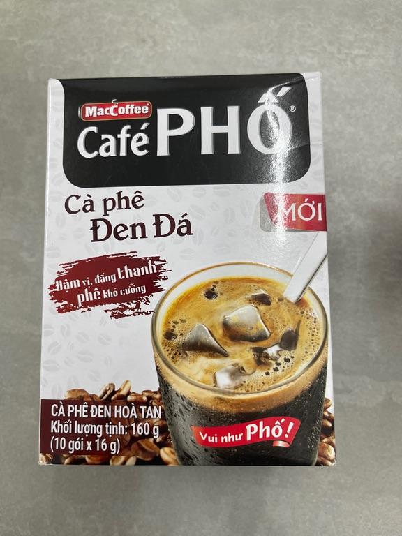 MacCoffee Café PHỐ Cà phê Đen Đá 160g