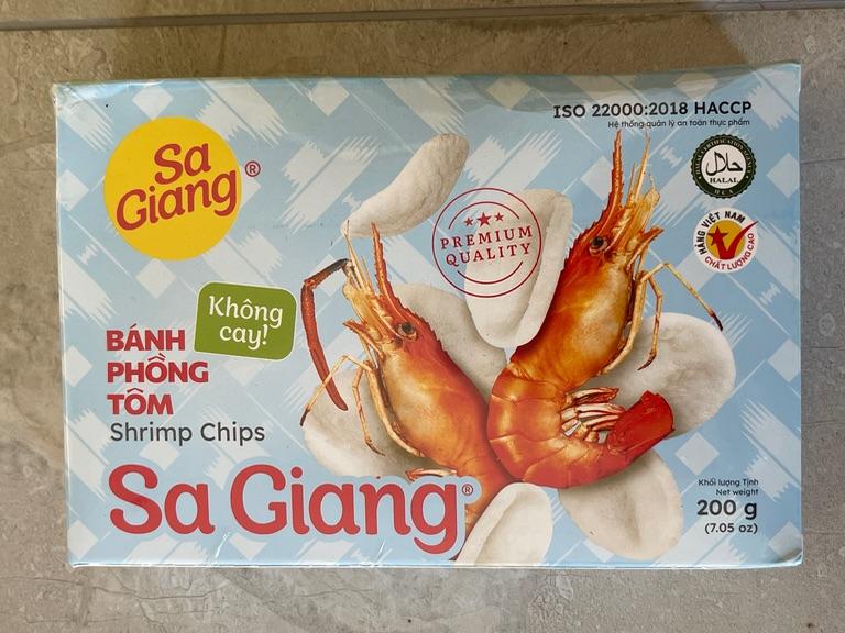 Bánh Phồng Tôm Sa Giang Không Cay 200g