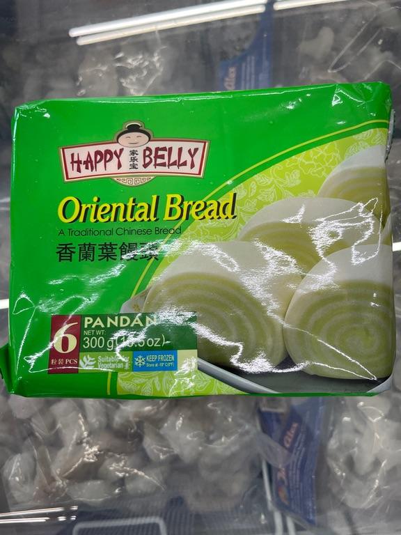 Bánh mì hấp Happy Belly Oriental Bread Pandan 300g