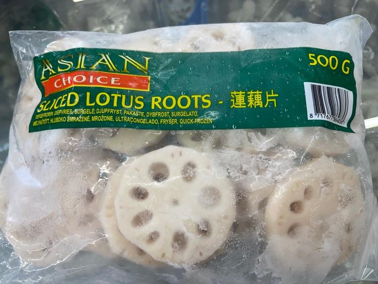 Rễ sen cắt lát đông lạnh Asian Choice 500g