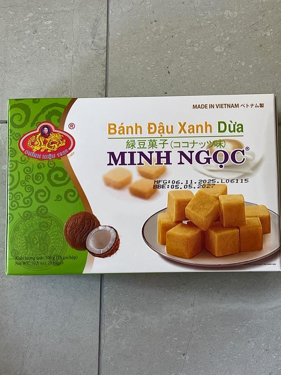 Bánh Đậu Xanh Dừa MINH NGỌC 400g