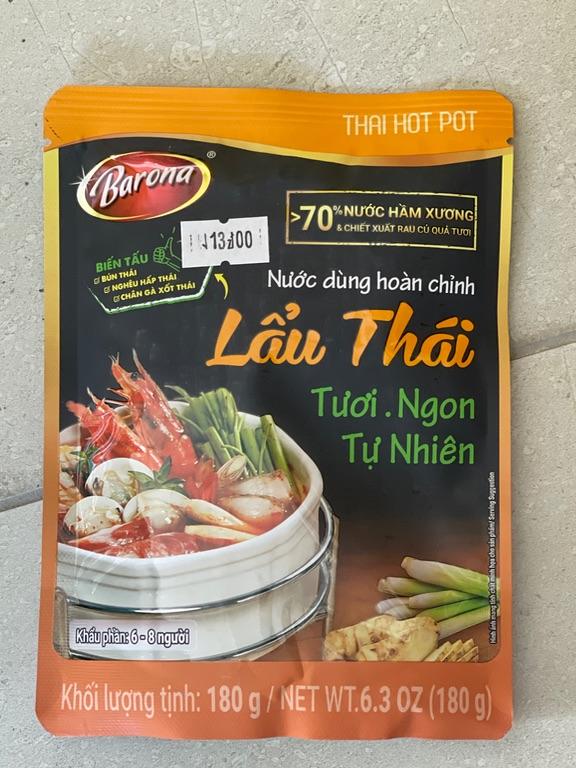 Gia vị Barona Lẩu Thái 180g