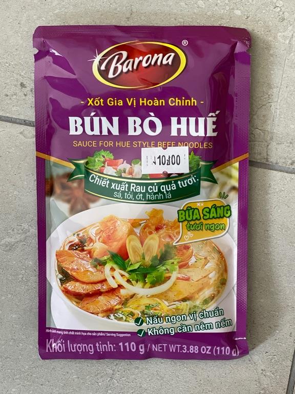 Xốt Gia Vị Hoàn Chỉnh Bún Bò Huế Barona 110g