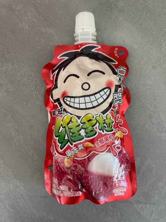 Thạch trái cây vị vải thiều WAKE-WANT 400g