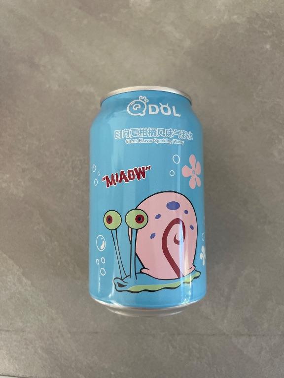 Nước ngọt có ga hương cam DOL Spongebob Gary 330ml