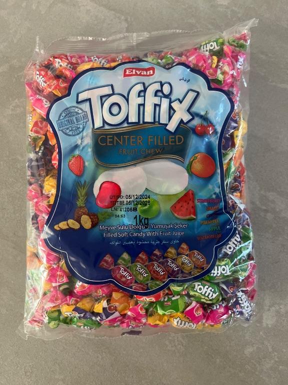 Kẹo dẻo nhân trái cây Toffix Elvan 1kg