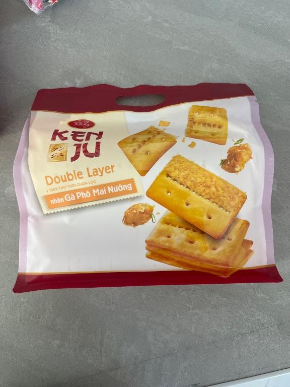 Bánh quy Kenju Double Layer nhân Gà Phô Mai Nướng