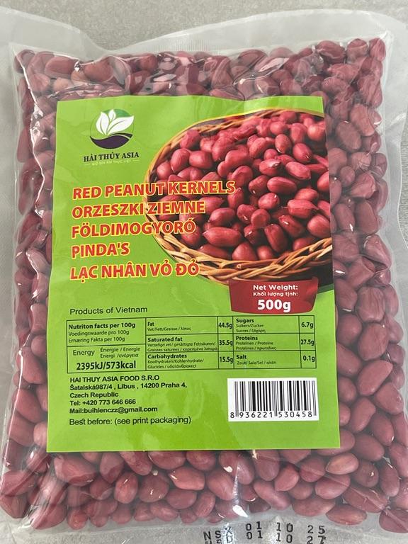 HẠT ĐẬU PHỘNG ĐỎ HẢI THỦY ASIA 500g