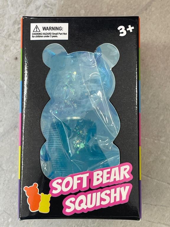 Đồ chơi bóp mềm hình gấu Soft Bear Squishy màu xanh