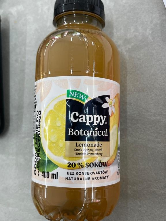 Nước chanh Cappy Botanical vị chanh, mơ và hoa cam 400ml