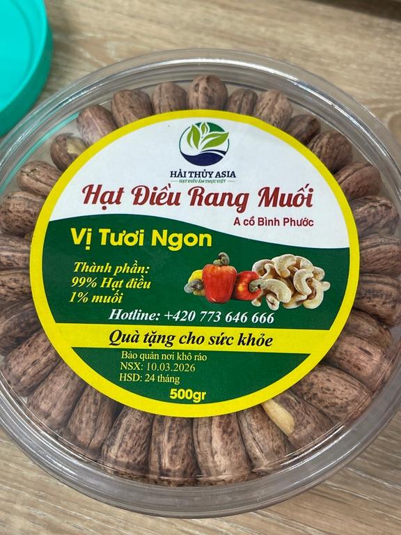 Hạt Điều Rang Muối Vị Tươi Ngon HẢI THỦY ASIA 500gr