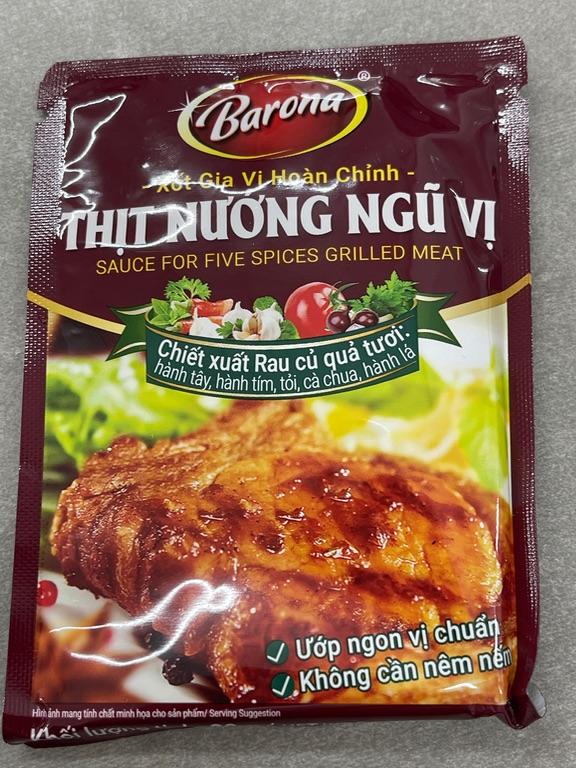 Barona Xốt Gia Vị Hoàn Chỉnh - Thịt Nướng Ngũ Vị