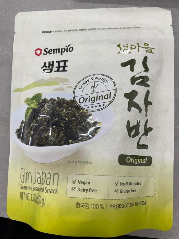 Sempio Gim Jaban Original - Snack rong biển tẩm gia vị 50g