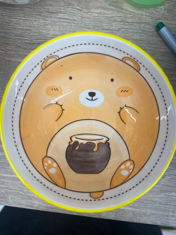 Bát sứ hình gấu Pooh đựng mật ong