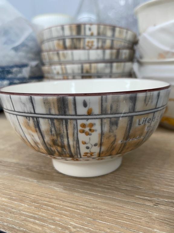 Bát sứ họa tiết vân gỗ