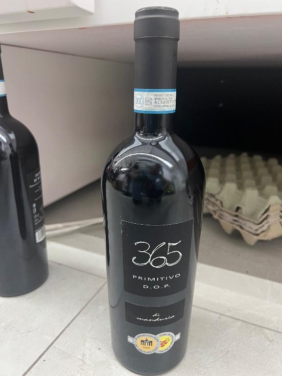 1 thùng x 6 Rượu vang đỏ 365 Primitivo D.O.P. di Manduria 2023