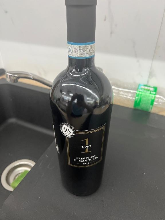 1 thùng x6 Rượu vang đỏ UNO Primitivo di Manduria DOC 750ml
