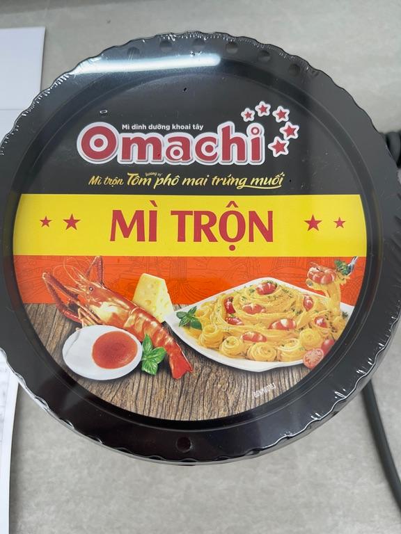 Mì trộn Omachi tôm phô mai trứng muối 105g