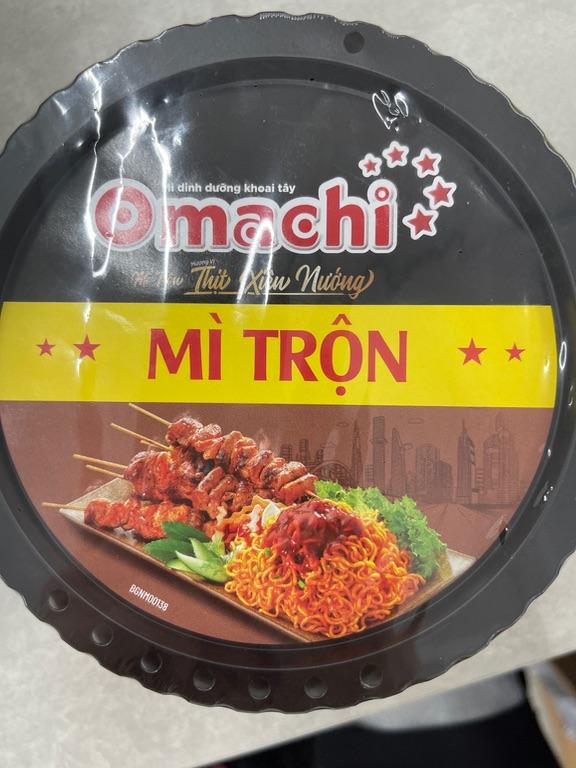 Mì trộn Omachi hương vị thịt xiên nướng 104g