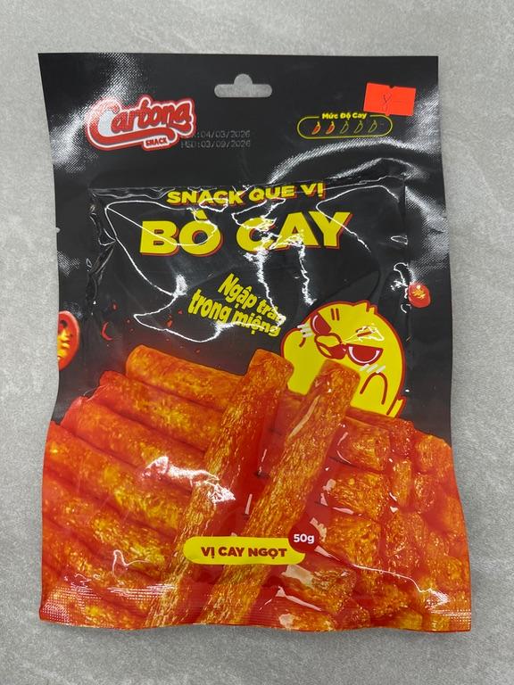 Snack Que Vị Bò Cay 50g