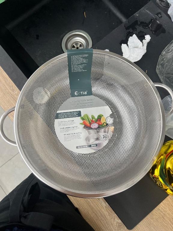 Rổ inox đục lỗ Ectia 28.5x34cm