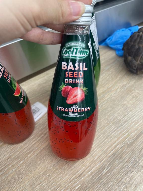 Cool Time Basil Seed Drink with Strawberry Flavor 290ml